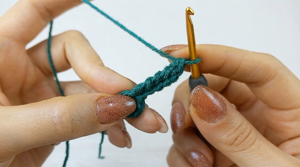 Crochet 4 Leaf Clover Keychain Pattern 2