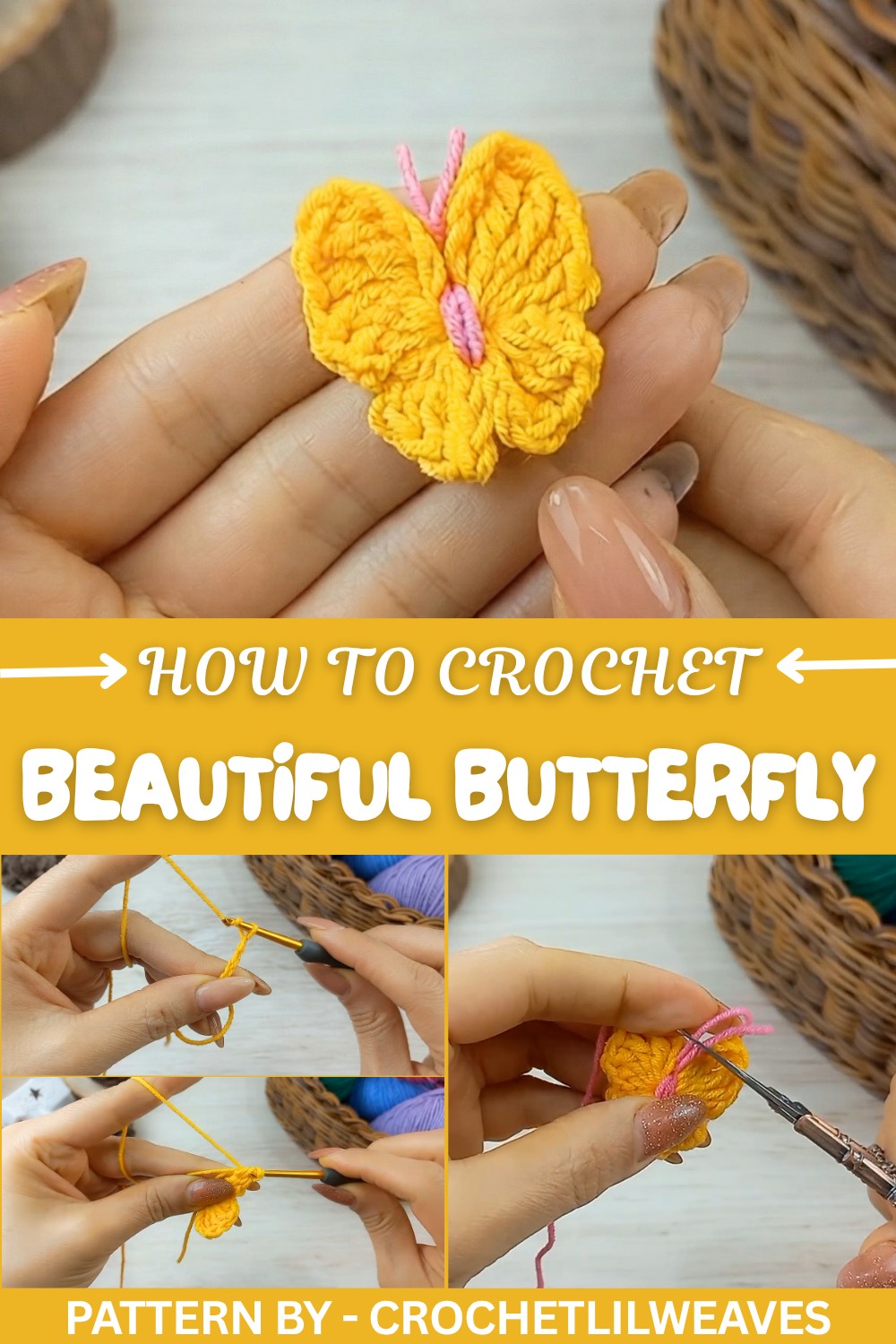 Crochet Beautiful Butterfly Pattern