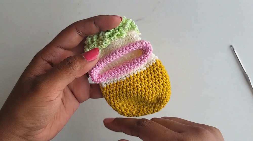 Crochet Big Mouth Monster Keychain Pattern 6