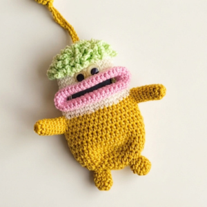 Crochet Big Mouth Monster Keychain Pattern 7