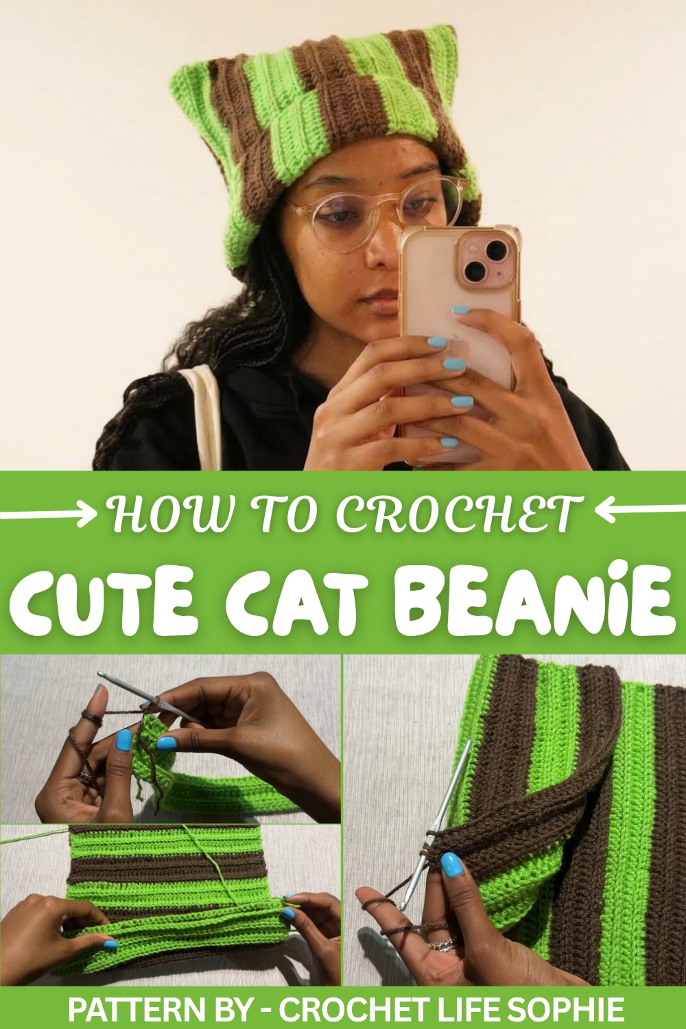Crochet Cat Beanie Tutorial (1)