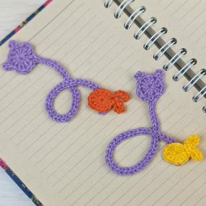 Crochet Cat & Fish Bookmark Pattern 7