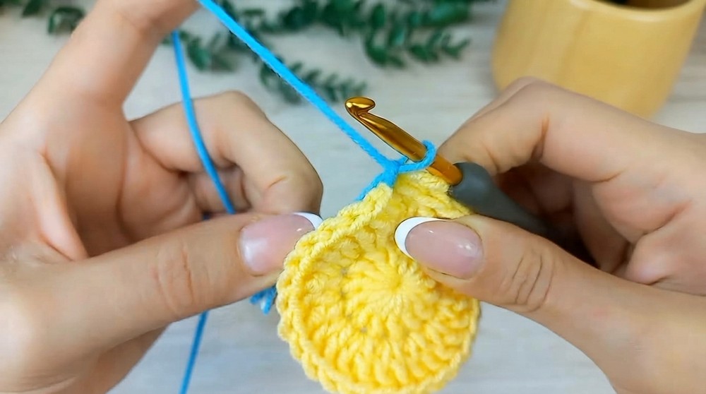 Crochet Daisy Flower Coaster Pattern 4