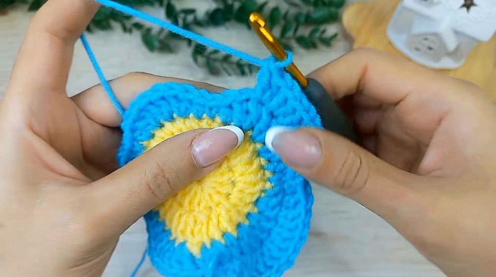 Crochet Daisy Flower Coaster Pattern 6