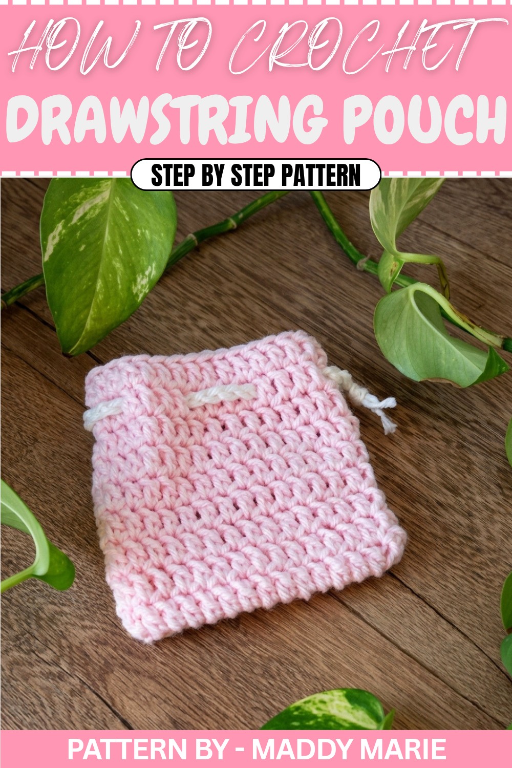 Crochet Drawstring Pouch (1)