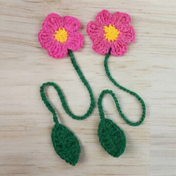 Crochet Flower Bookmark Pattern 6