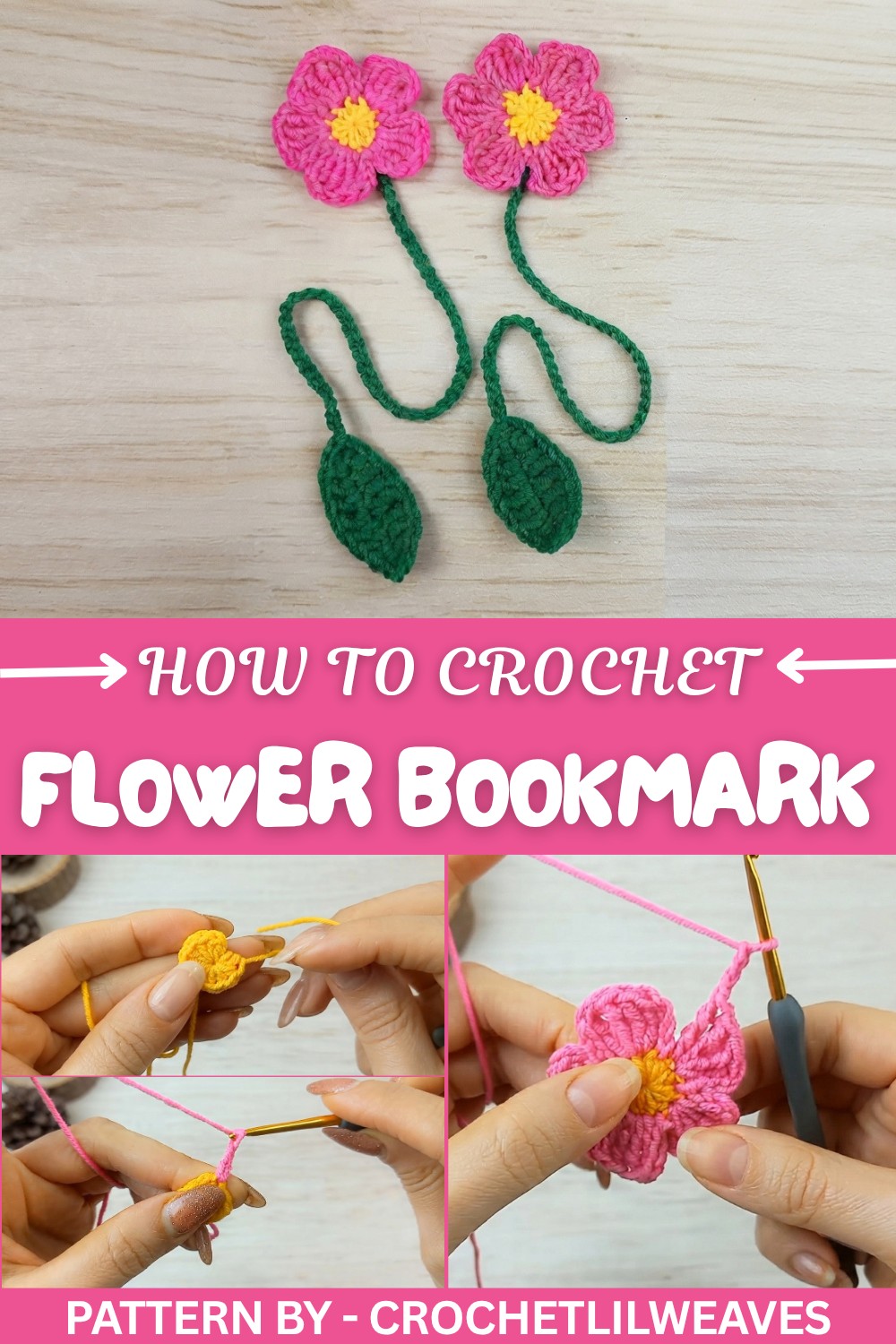 Crochet Flower Bookmark Pattern