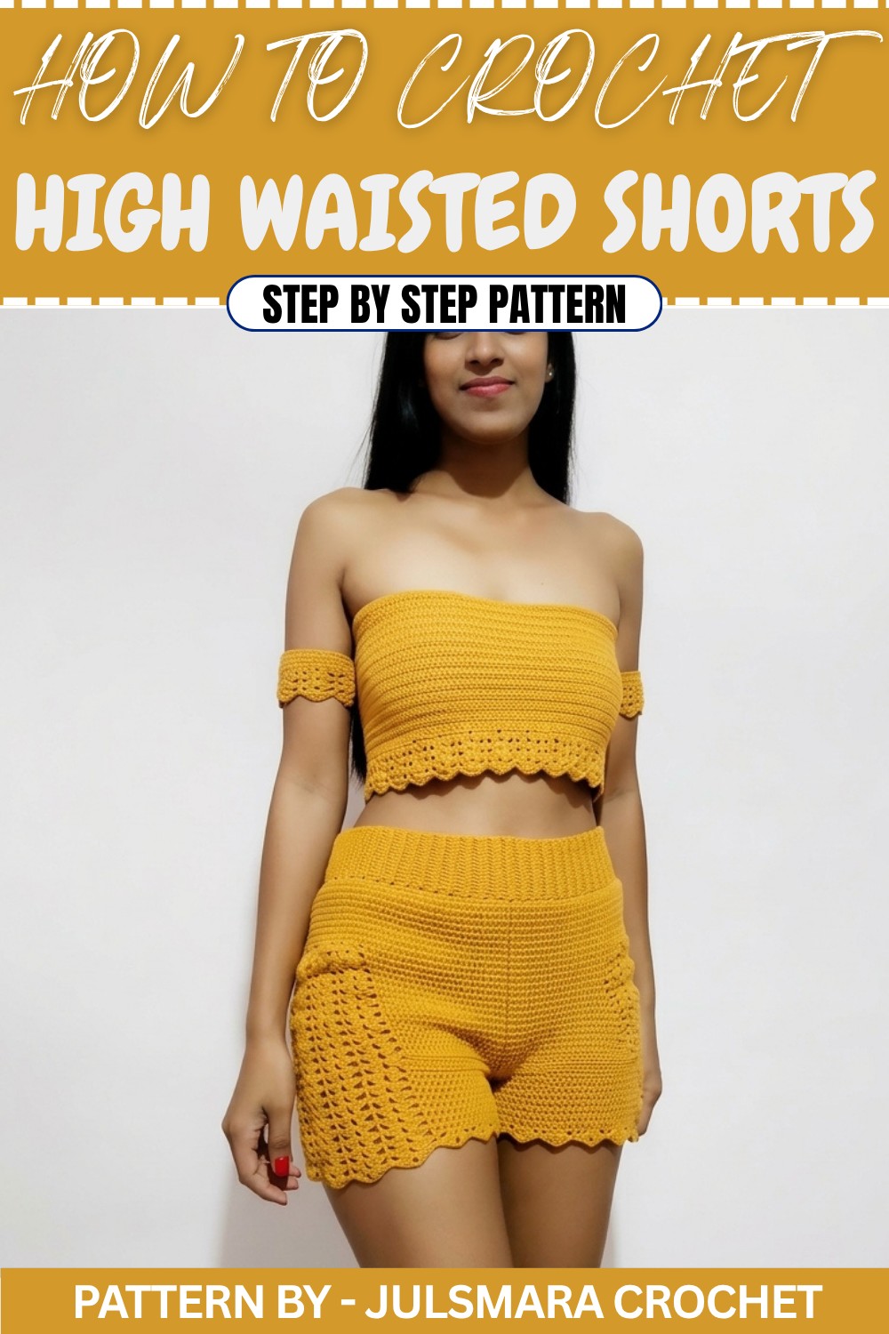 Crochet High Waisted Shorts Tutorial