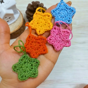 Crochet Little Star Ornament Pattern 7
