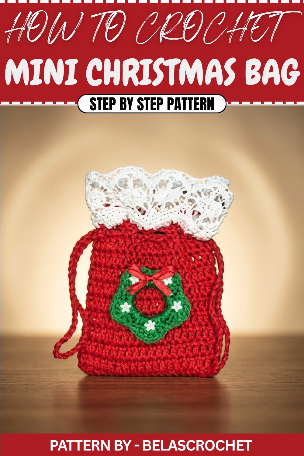 Crochet Mini Christmas Bag Tutorial