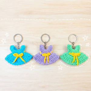 Crochet Mini Dress Keychain Pattern 7