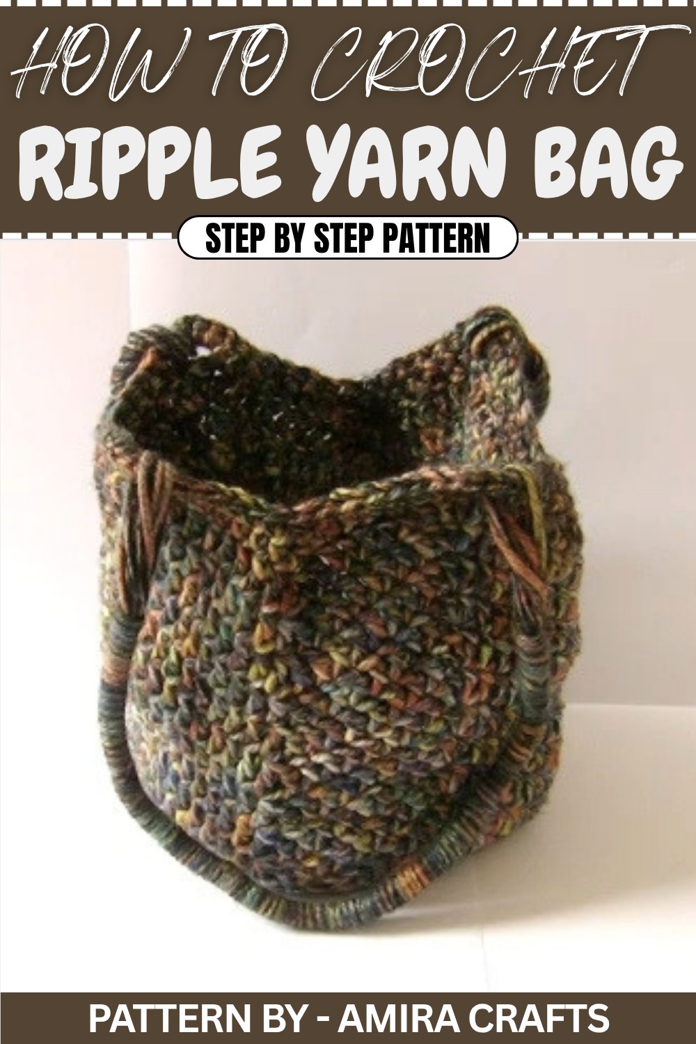 Crochet Ripple Yarn Bag