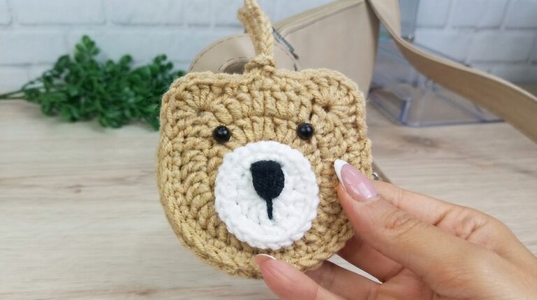 Crochet Small Bear Pouch Pattern 7