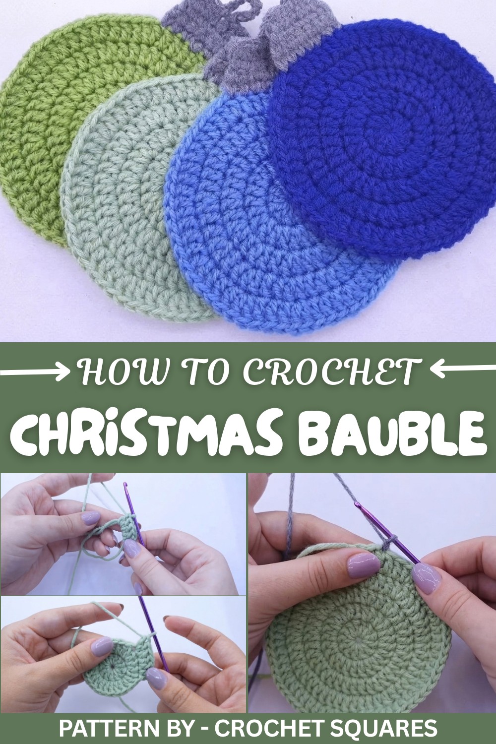 Cute Crochet Christmas Bauble Pattern