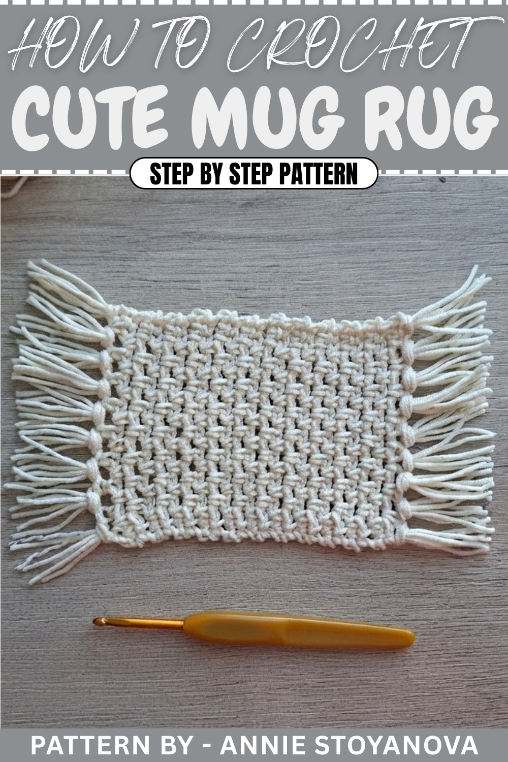 Cute Crochet Mug Rug Pattern