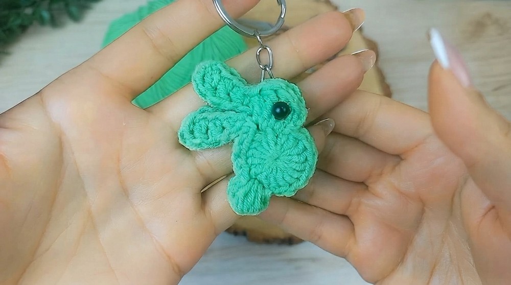 Cute Crochet Rabbit Keychain Pattern 5