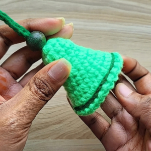 Easy Crochet Bell Ornament Pattern 6