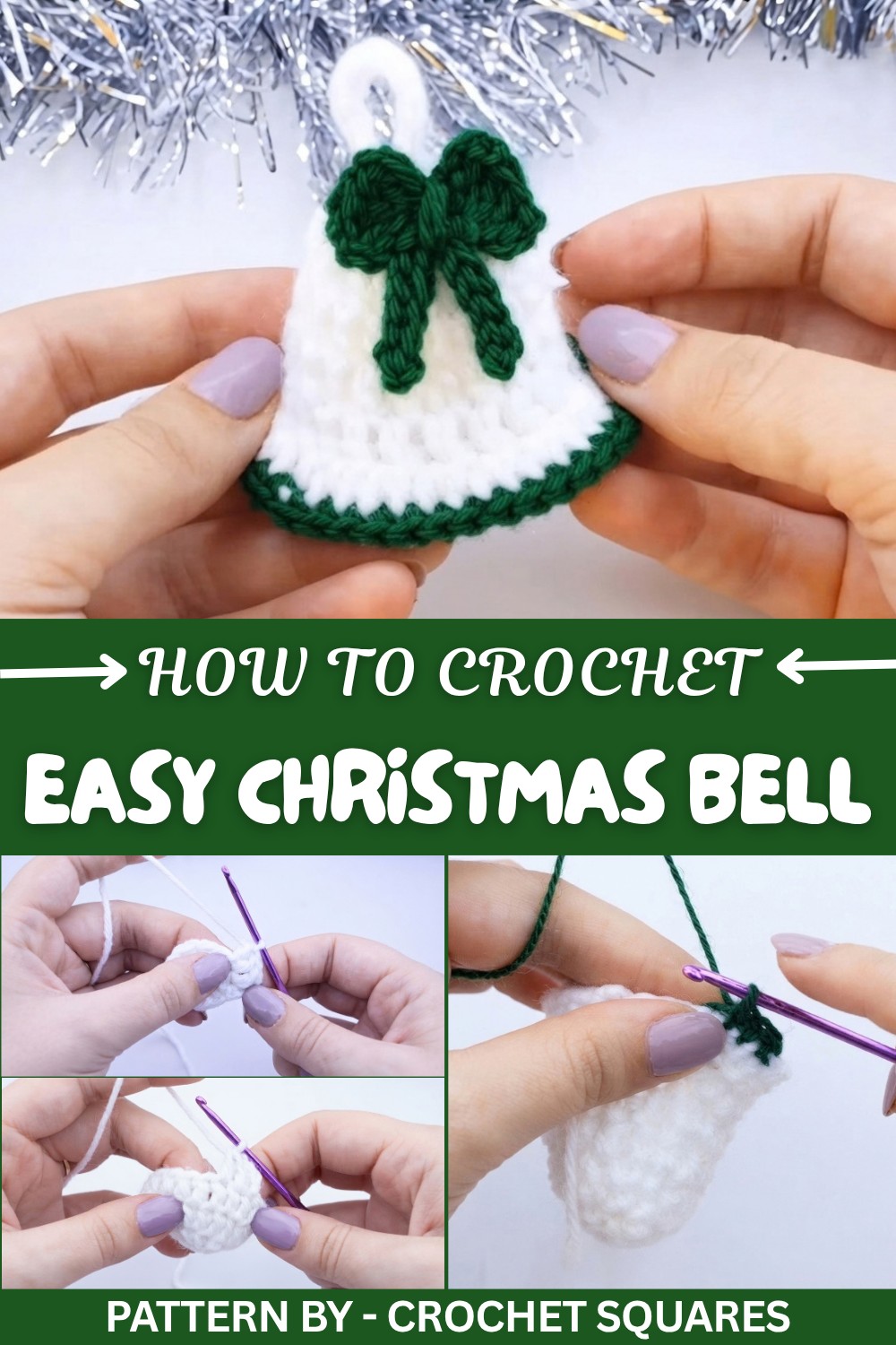 Easy Crochet Christmas Bell Pattern