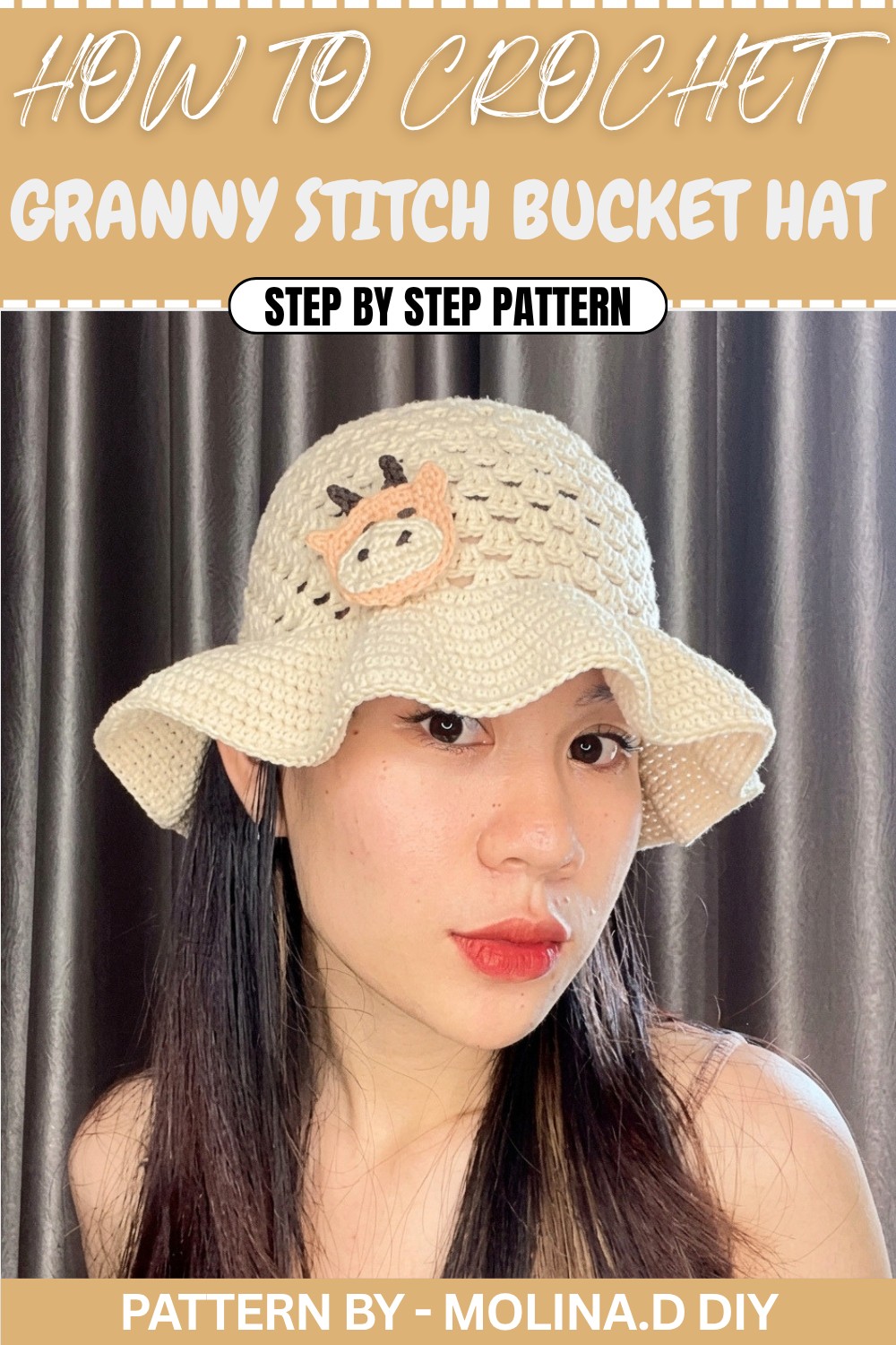 Easy Crochet Granny Stitch Bucket Hat Tutorial