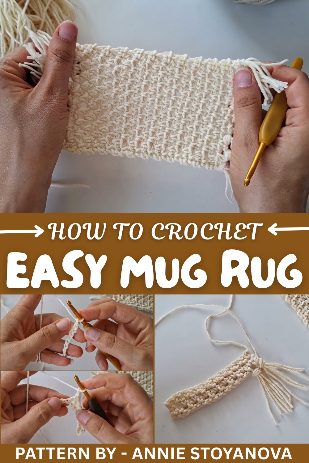 Easy Crochet Mug Rug Pattern