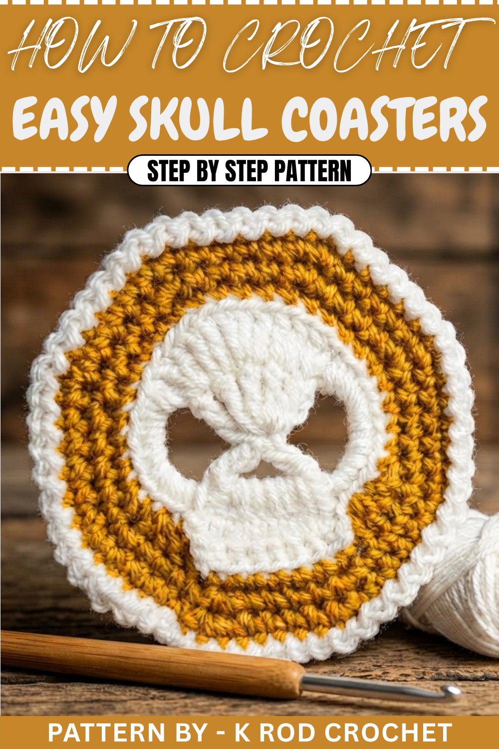 Easy Crochet Skull Coasters Pattern (1)
