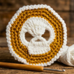 Easy Crochet Skull Coasters Pattern 7
