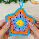 Easy Crochet Star Pouch Pattern 7