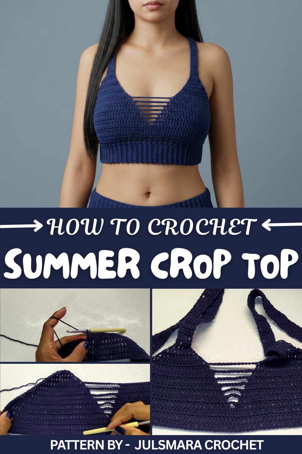 Easy Crochet Summer Crop Top Pattern