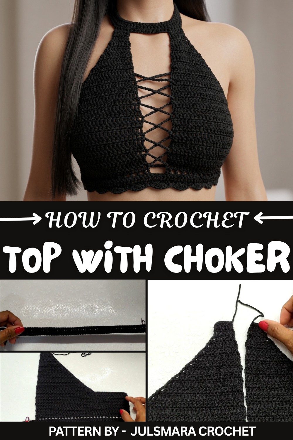 Easy Crochet Top with Choker Pattern (1)