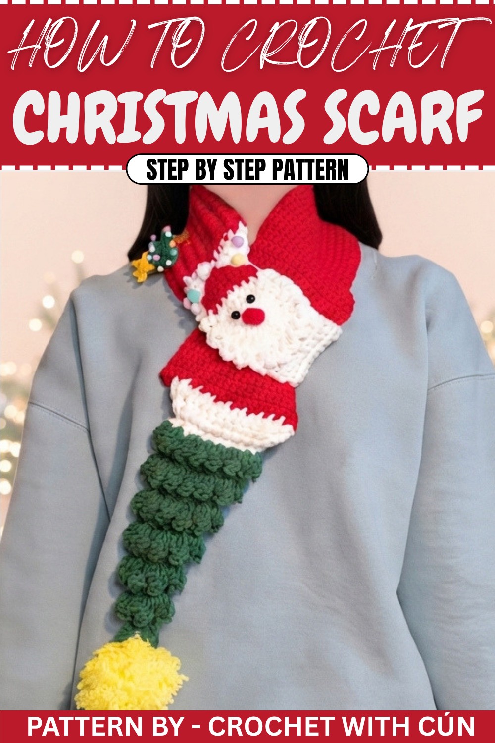 Free Crochet Christmas Scarf Pattern