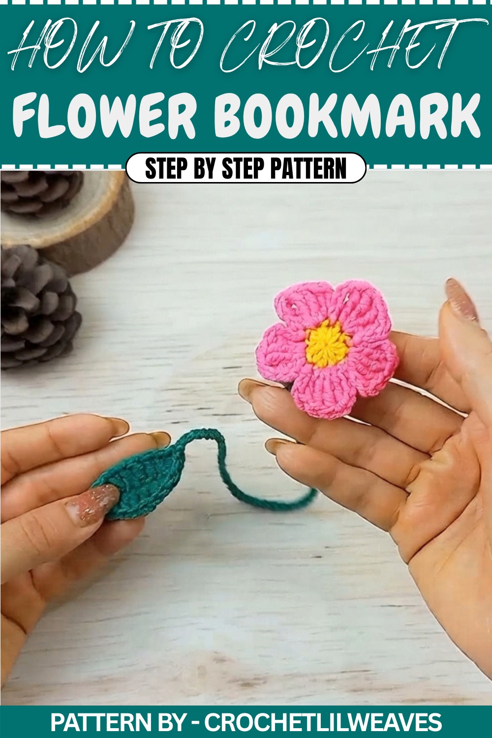 Free Crochet Flower Bookmark Pattern