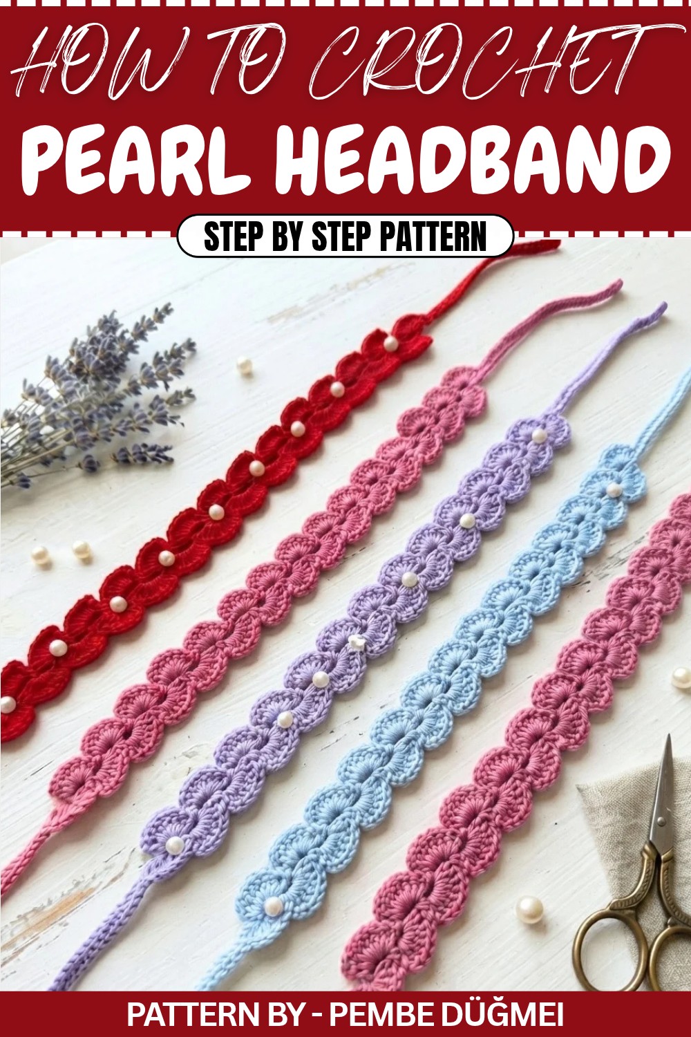 Free Crochet Pearl Headband Pattern