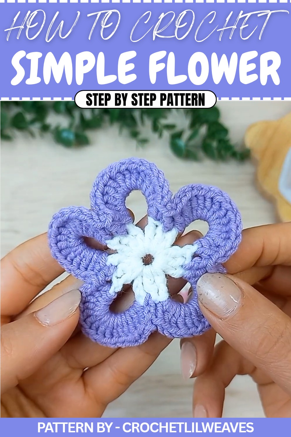 Free Crochet Simple Flower Pattern