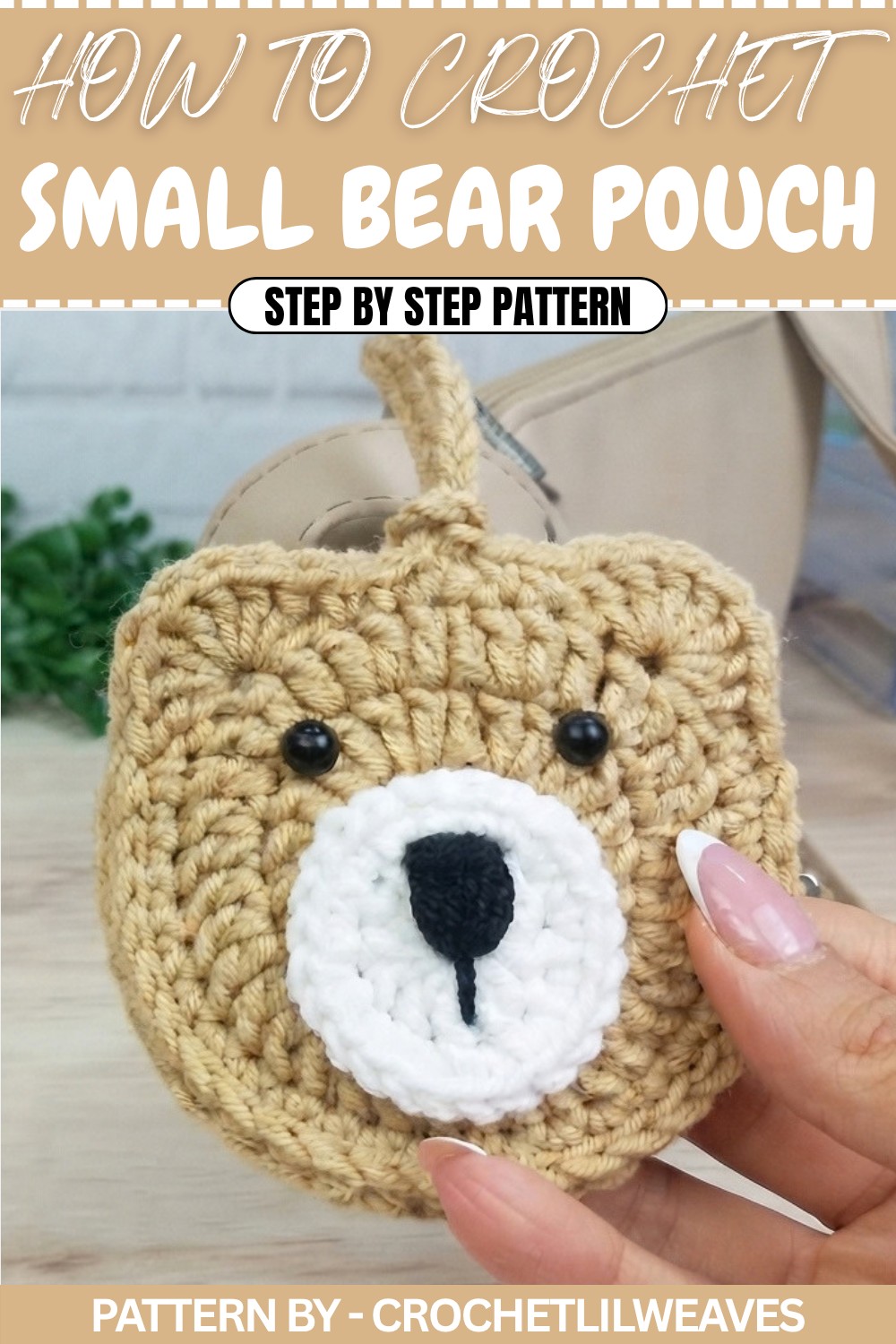 Free Crochet Small Bear Pouch Pattern