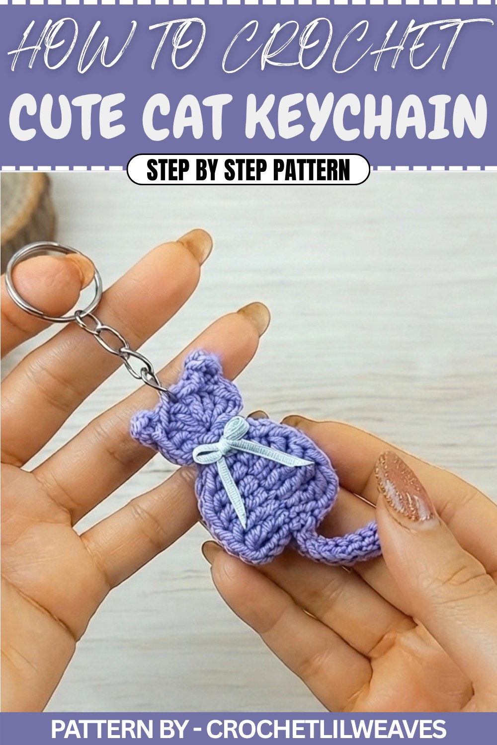 Free Cute Crochet Cat Keychain Pattern