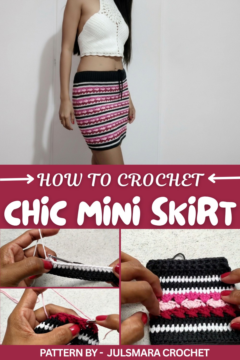 Free & Easy Crochet Mini Skirt Pattern with Step-by-Step Tutorial (1)