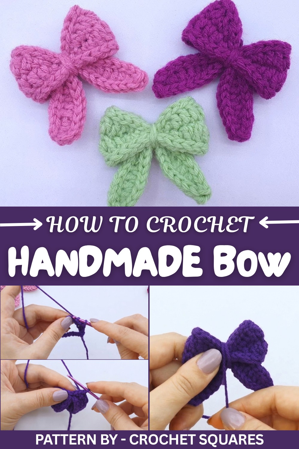 Handmade Crochet Bow Pattern