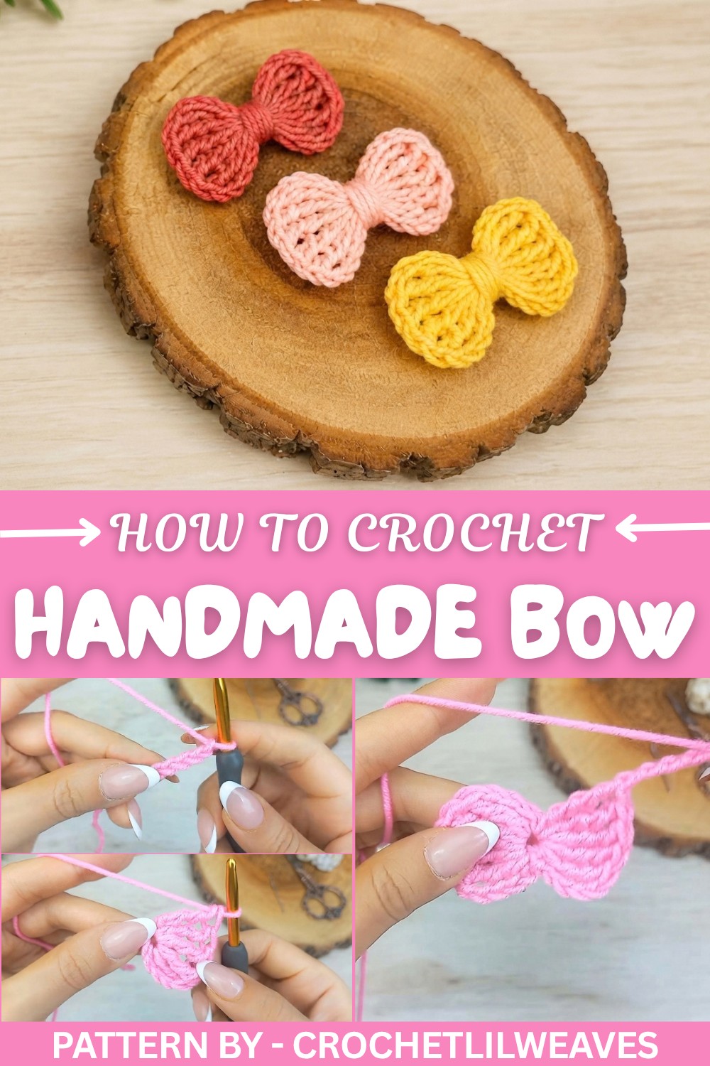 Handmade Crochet Bow Pattern