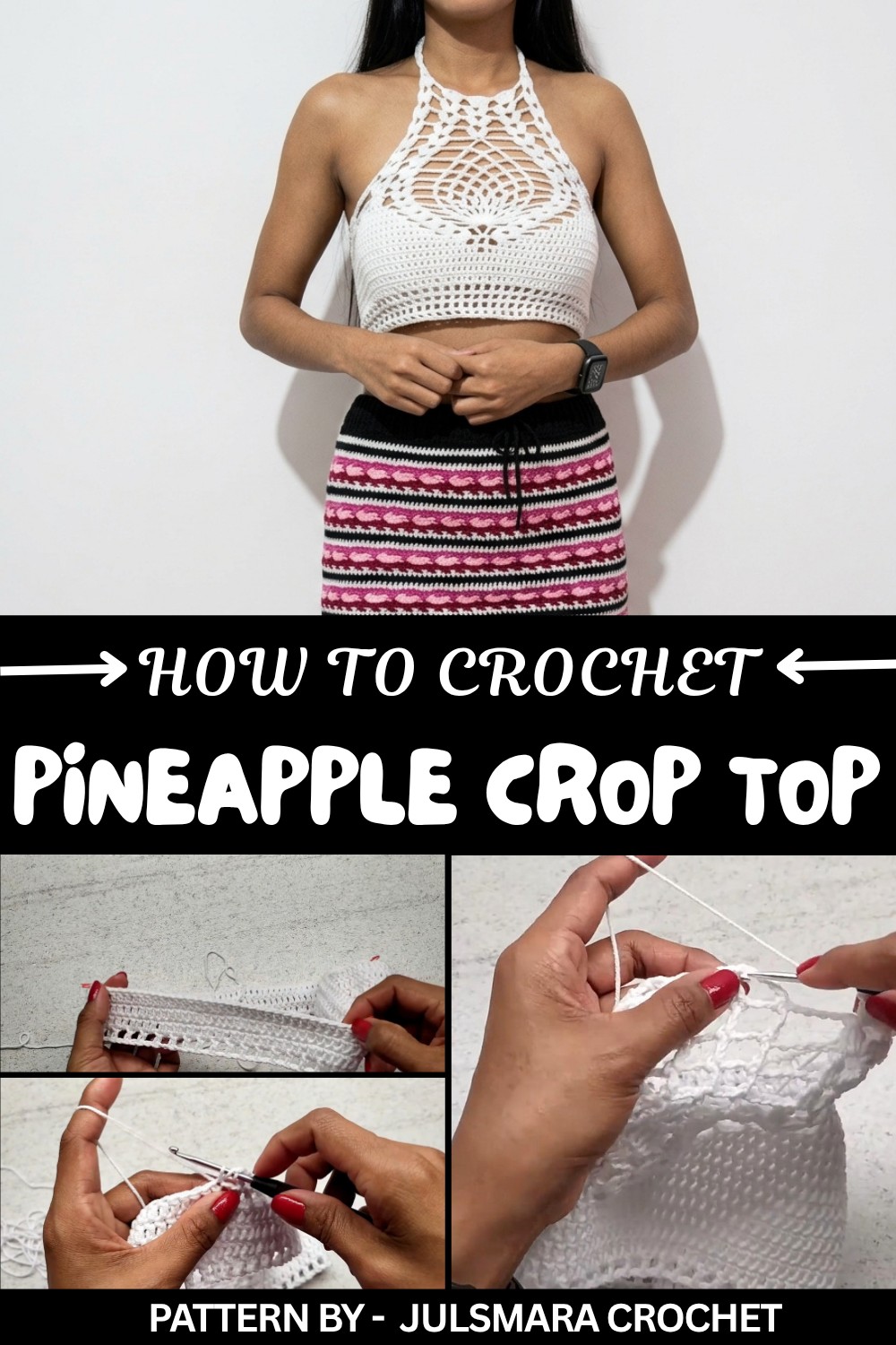 How to Crochet a Pineapple Crop Top