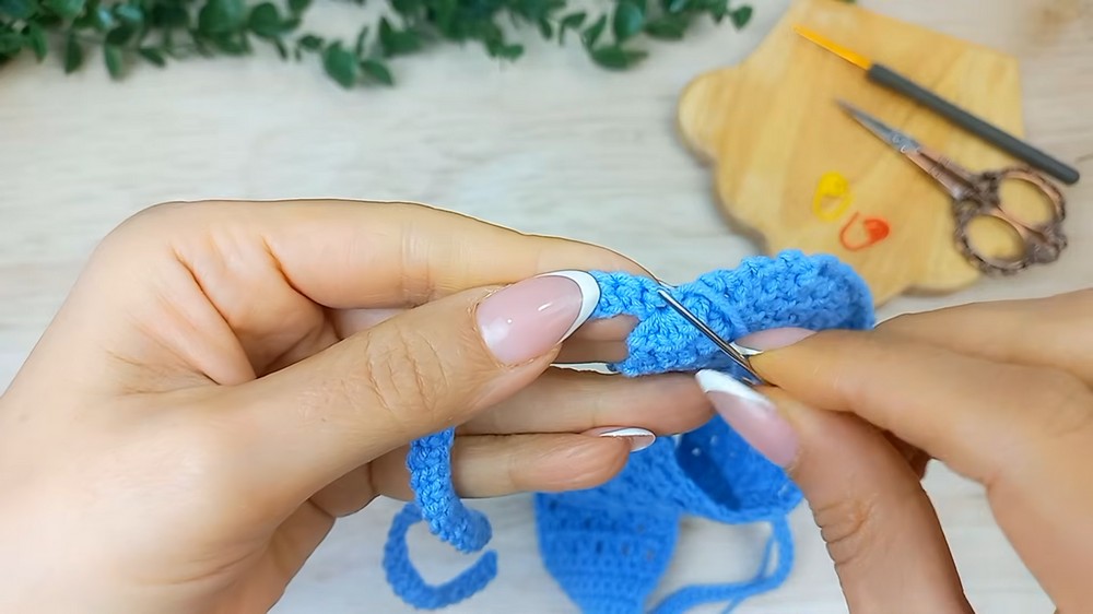 Quick Crochet Mesh Hairband Pattern 6