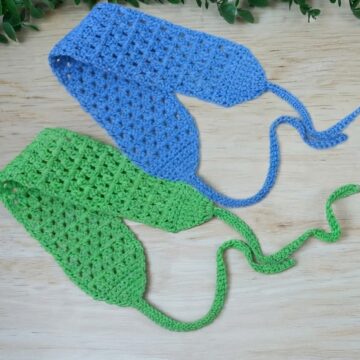 Quick Crochet Mesh Hairband Pattern 7