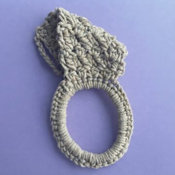 Quick Crochet Towel Holder Pattern 6