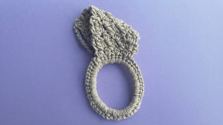Quick Crochet Towel Holder Pattern 6