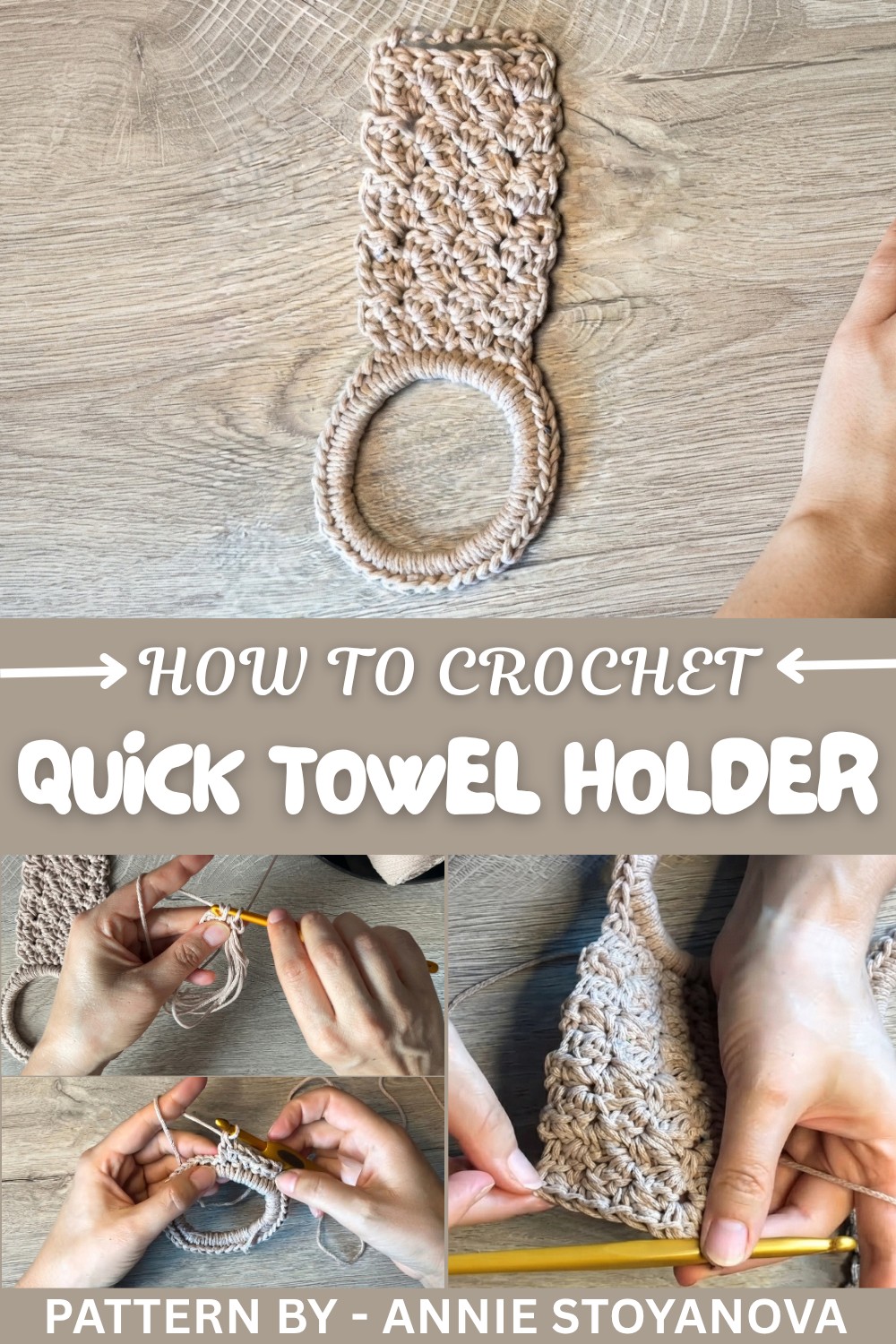 Quick Crochet Towel Holder Pattern