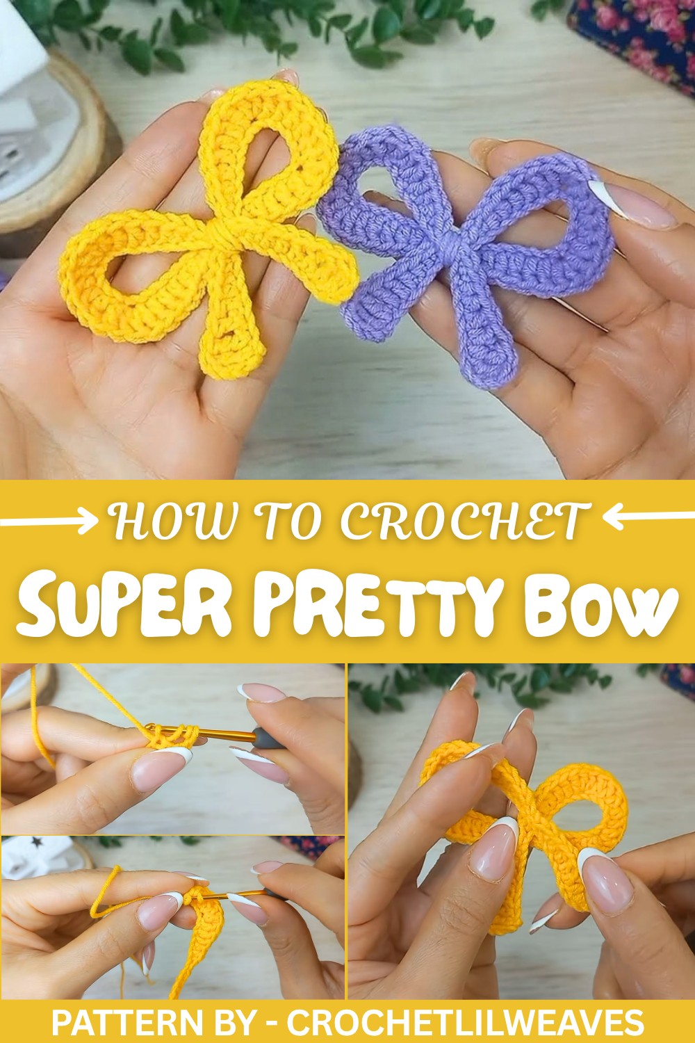 Super Crochet Pretty Bow Pattern