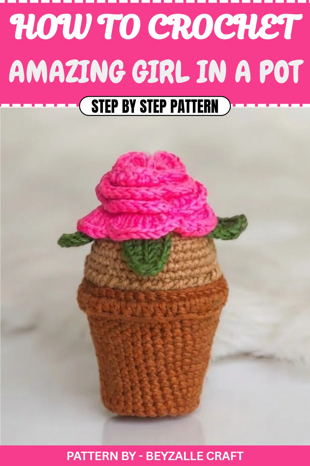 Amazing Crochet Girl In A Pot Pattern