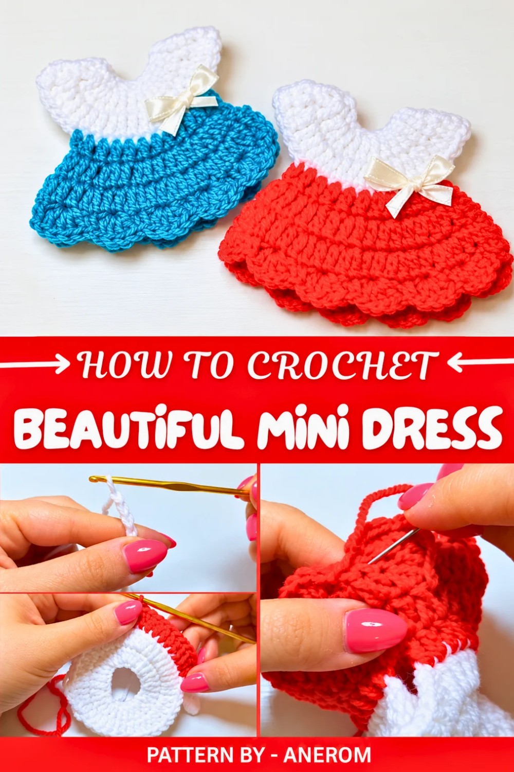 Beautiful Crochet Mini Dress Pattern