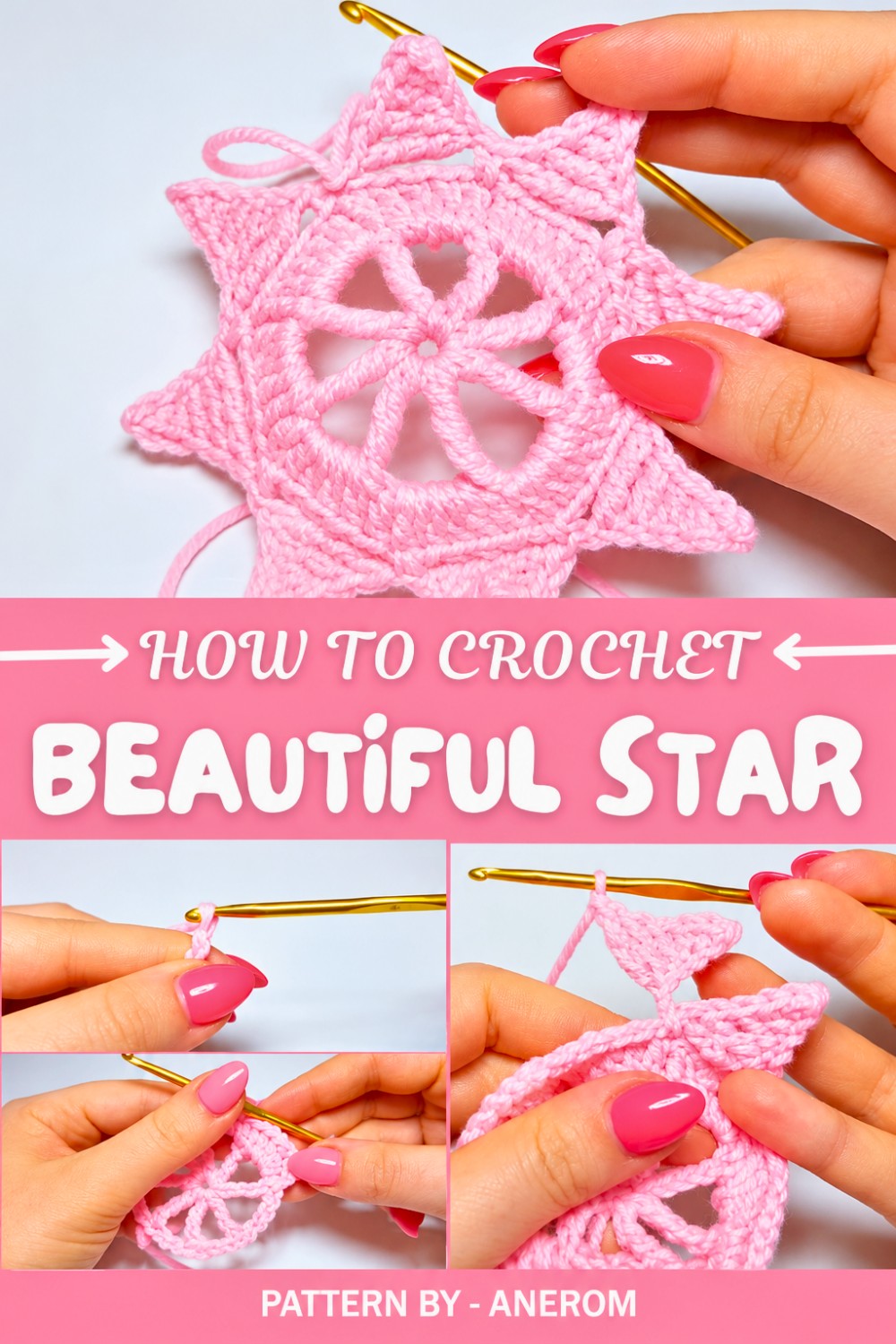 Beautiful Crochet Star Pattern