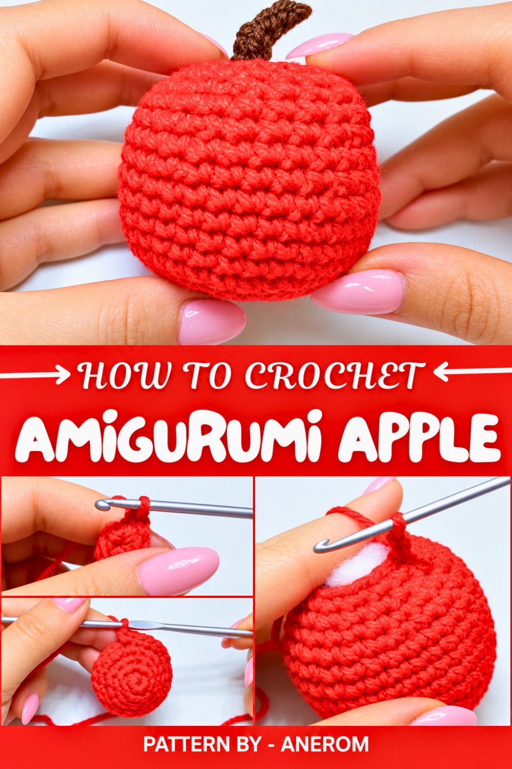 Crochet Amigurumi Apple Pattern