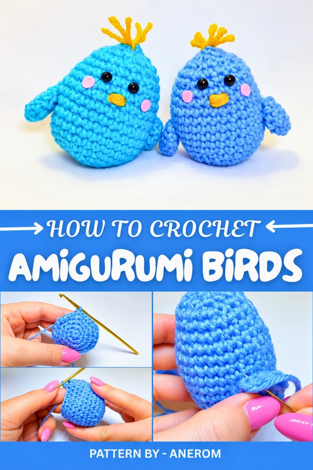 Crochet Amigurumi Birds Pattern